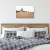Redcar Beach and Beacon Canvas Afdruk (Insitu (Slaapkamer))