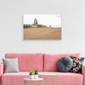 Redcar Beach and Beacon Canvas Afdruk (Insitu (Woonkamer))