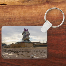 Redcar Beach and Beacon Sleutelhanger