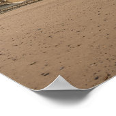 Redcar Beach en Beacon Poster (Hoek)