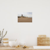 Redcar Beach en Beacon Poster (Keuken)