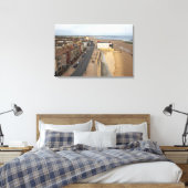 Redcar Beach from the Beacon Canvas Afdruk (Insitu (Slaapkamer))