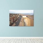 Redcar Beach from the Beacon Canvas Afdruk (Insitu (Houten vloer))