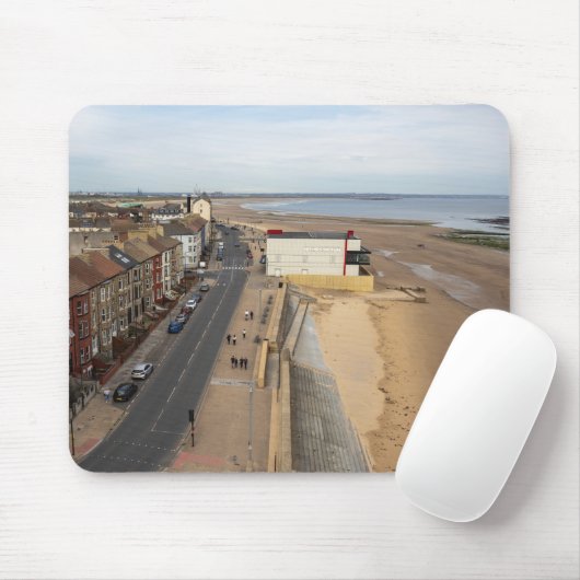Redcar Beach from the Beacon Muismat (Met muis)