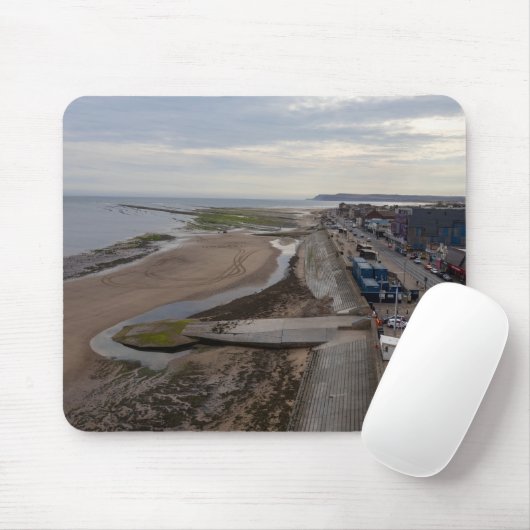 Redcar Beach from the Beacon Muismat (Met muis)