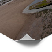 Redcar Beach vanaf de Beacon Poster (Hoek)