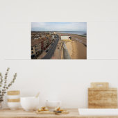 Redcar Beach vanuit de Beacon Poster (Keuken)