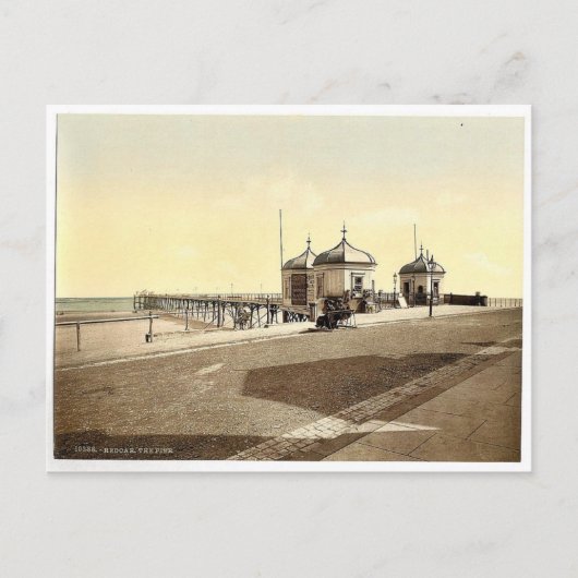 Redcar, de pier, Yorkshire, Engeland, Photochr Briefkaart (Voorkant)