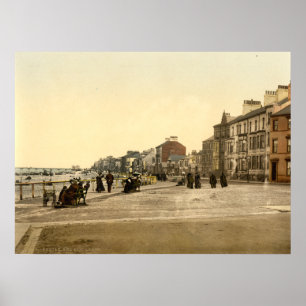 Redcar Esplanade II, Yorkshire, Engeland Poster