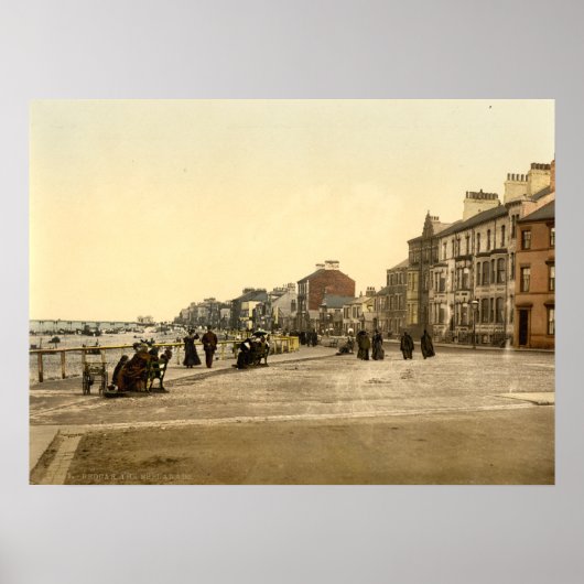 Redcar Esplanade II, Yorkshire, Engeland Poster (Voorkant)