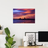 Redcar Steel Works bij Sunrise Poster (Thuiskantoor)