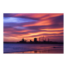 Redcar Steel Works bij Sunrise