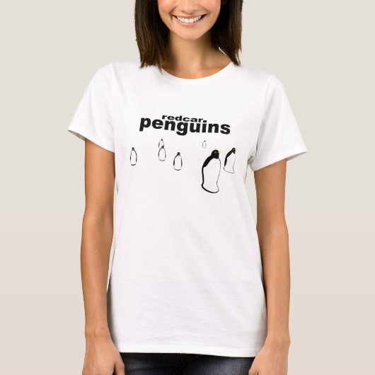 REDCAR T-Shirt Redcar Penguins (zwart-wit) (Voorkant)
