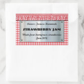 RedCheckered Food Label (aanpasbaar) (Tas)