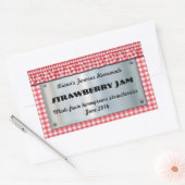 RedCheckered Food Label (aanpasbaar) (Envelop)
