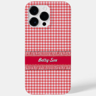 RedCheckered Hoesje met Jouw naam