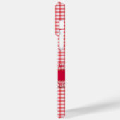 RedCheckered Hoesje met Jouw naam (Achterkant / Links)