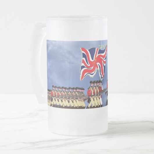 Redcoats komen eraan... matglas bierpul (Voorkant links)