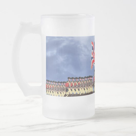 Redcoats komen eraan... matglas bierpul (Links)