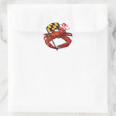 RedCrab_MD_banner.ai Ronde Sticker (Tas)