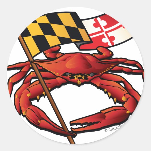 RedCrab_MD_banner.ai Ronde Sticker (Voorkant)