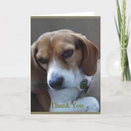 Redcued Beagle "Sunny" Hartelijk dank Bedankkaart