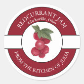 Redcurrant Jam Label (Voorkant)