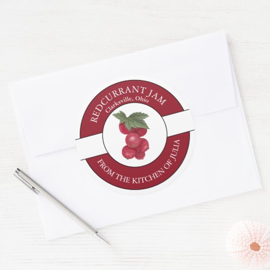 Redcurrant Jam Label (Envelop)