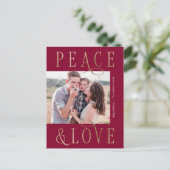 Reddbare kleurenfotovakantie-Briefkaart voor het l Feestdagenkaart (Staand voorkant)