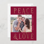 Reddbare kleurenfotovakantie-Briefkaart voor het l Feestdagenkaart (Voorkant / Achterkant)