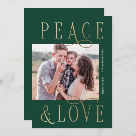 Reddbare kleurentelevisietoewijzing voor het liefh feestdagenkaart (Voorkant / Achterkant)