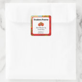 Reddbare rek-etiketten voor Boerderijen met aardbe Vierkante Sticker (Tas)