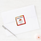 Reddbare rek-etiketten voor Boerderijen met aardbe Vierkante Sticker (Envelop)