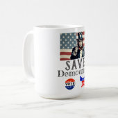 Reddemocratie koffiemok (Voorkant links)