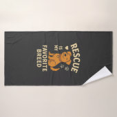 Redden is mijn favoriete ras badhanddoek (Badhanddoek)