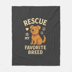 Redden is mijn favoriete ras fleece deken