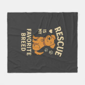 Redden is mijn favoriete ras fleece deken (Voorkant (Horizontaal))