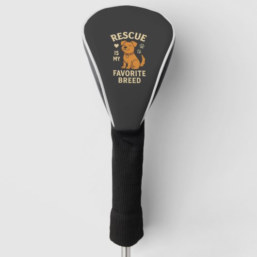Redden is mijn favoriete ras golfheadcover (Voorkant)