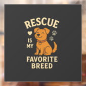 Redden is mijn favoriete ras raamsticker (Vel 2)