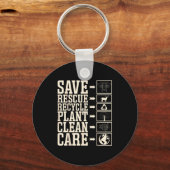 Redden Reddings Recycling Fabriek Schoon Verzorgin Sleutelhanger (Voorkant)