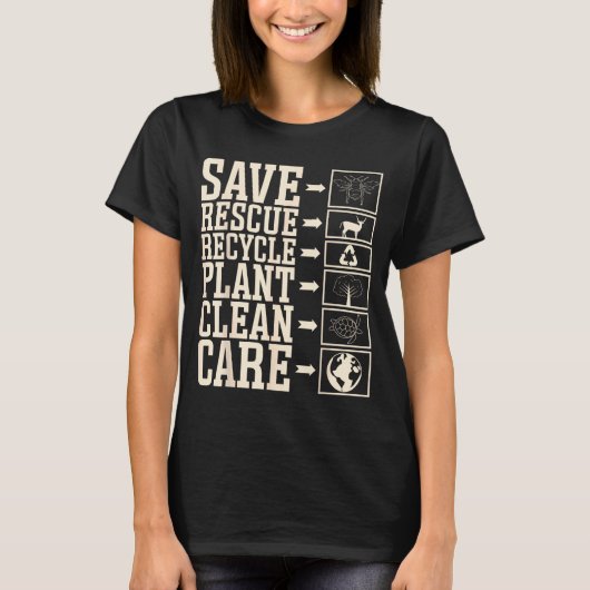 Redden Reddings Recycling Fabriek Schoon Verzorgin T-shirt (Voorkant)