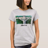Redder Christelijk Johannes 3:16., Kerstmis- Pasen T-shirt (Voorkant)