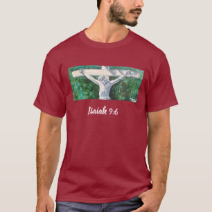 Redder Kerst Originele Hand geschilderde kunst T-shirt