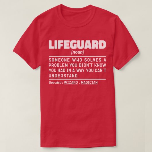 Redder Noun Gecertificeerde Strandwachter Memes T-shirt (Design voorkant)