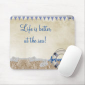 Redder op het zand muismat (Met muis)