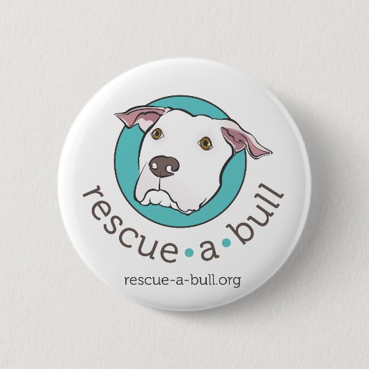 redding-a-bull knoop ronde button 5,7 cm (Voorkant)