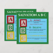 Redding abc feestdagenkaart (Voorkant / Achterkant)