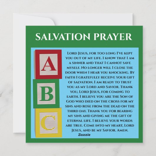 Redding abc feestdagenkaart (Achterkant)