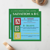 Redding abc notitiekaartje (Voorkant / Achterkant in situ)