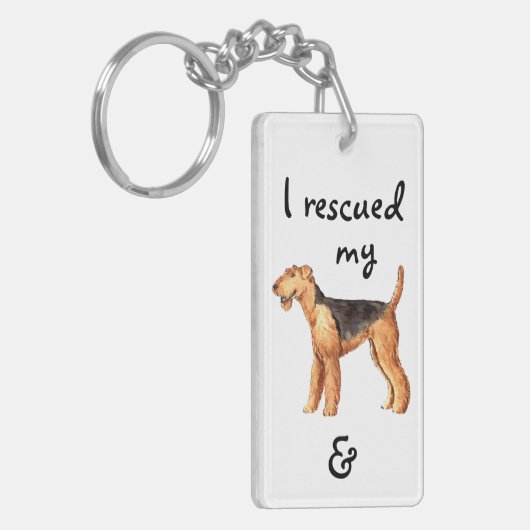 Redding Airedale Sleutelhanger (Voorkant Links)